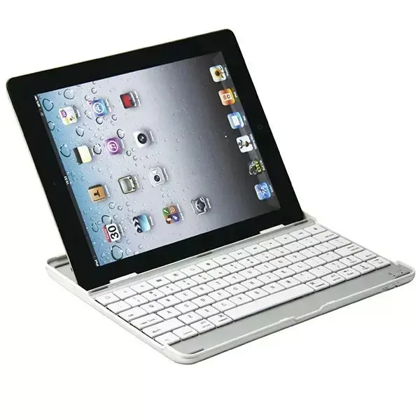 Беспроводная алюминиевая клавиатура Bluetooth 3 0 Teclado для Ipad2/3/4 сделает ваш планшет похожим на ноутбук белого и