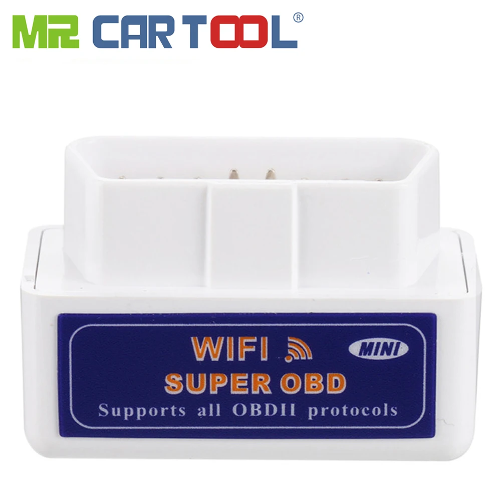 MR CARTOOL автомобильный OBD 2 Mini ELM327 v1.5 Wifi OBD2 II ELM 327 Wi-Fi автоматический сканер Android Iphone eml327 odb диагностический инструмент