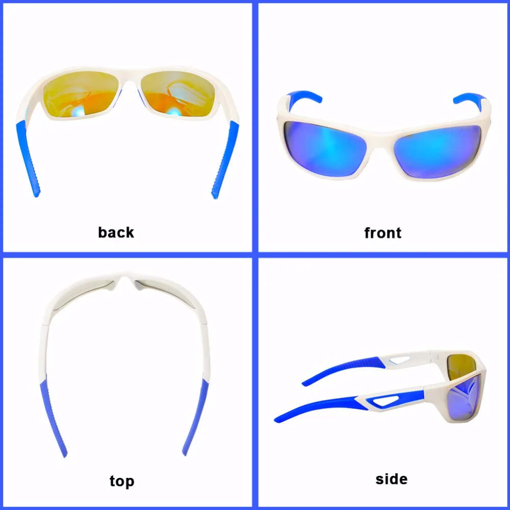 Уличные спортивные очки Polaroid солнцезащитные с TR оправой для мужчин и женщин