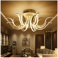 modern led living room ceiling lights bedroom acrylic lamp plafond lamp ceiling lamps lighting fixtures brightness dimmable led