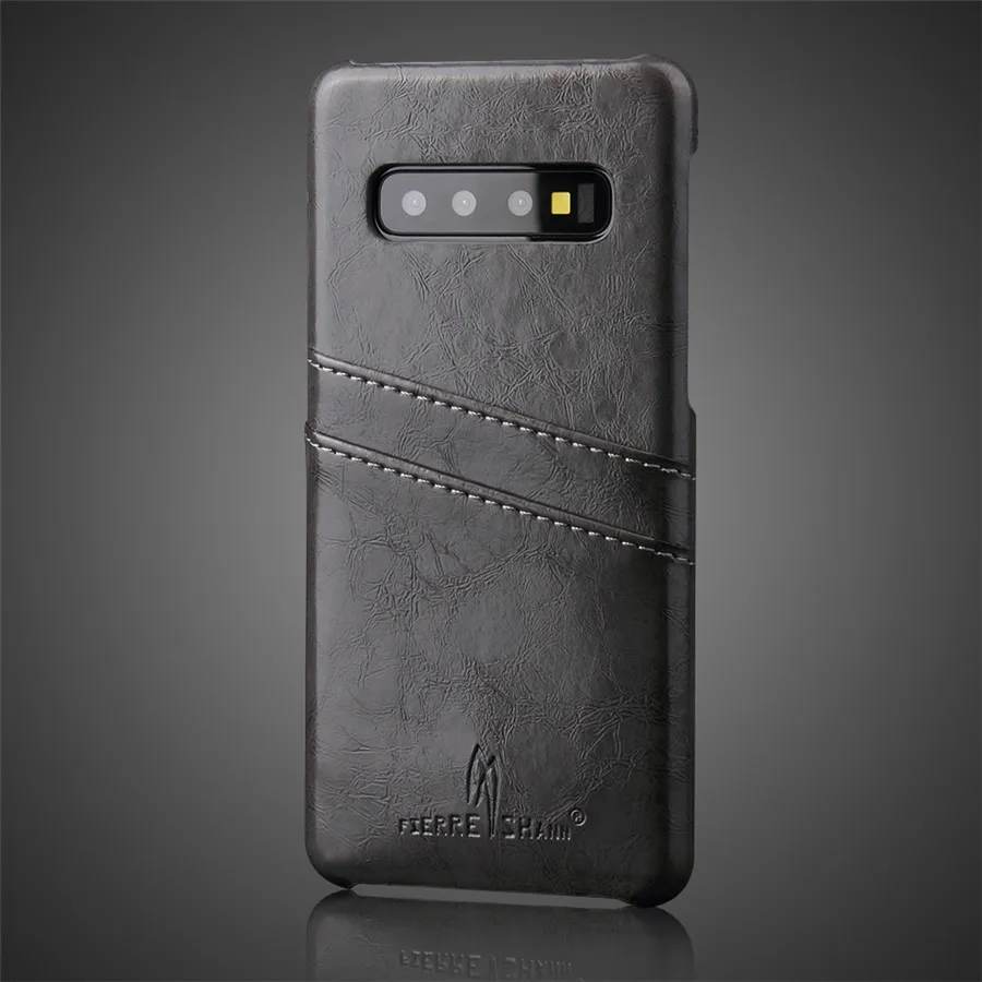 Чехол из натуральной кожи для samsung Galaxy S10 Plus S10e S9 S8 Note 10 Pro 8 Note 9 Ретро винтажная задняя защитная крышка чехол