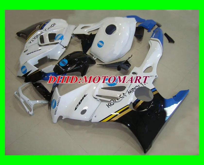 ABS обтекатель комплект для HONDA CBR600F3 97 98 CBR600 F3 CBR 600F3 1997 1998 600 белые черно голубые
