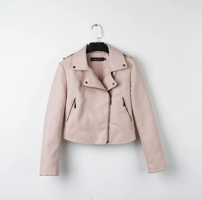 Куртка женская демисезонная короткая из экокожи с эполетами на молнии|leather jacket