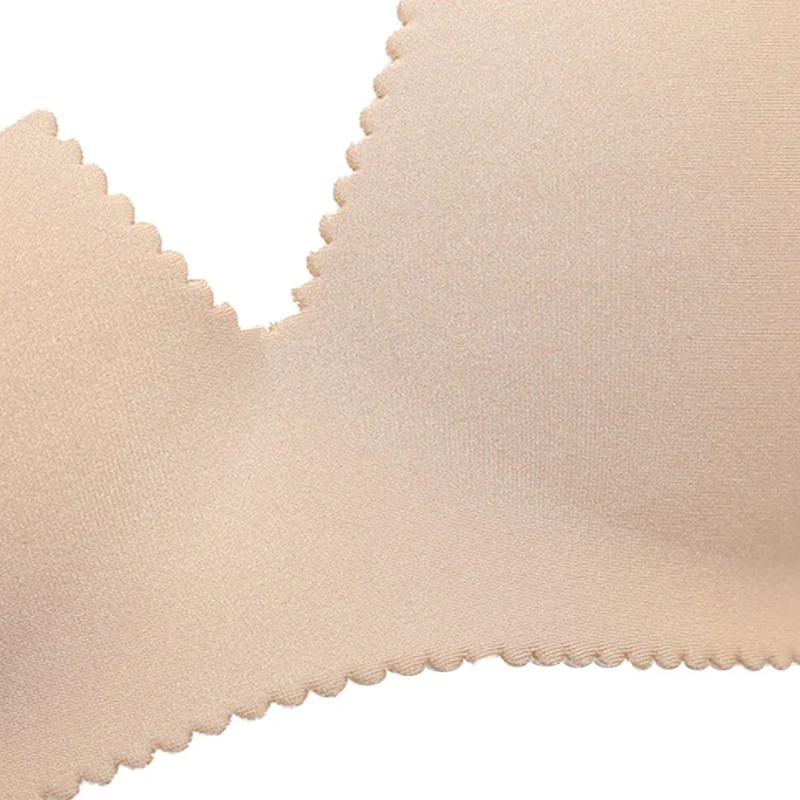 Бесшовное нижнее белье удобный бюстгальтер с пуш апом и модной надписью