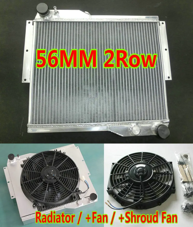 Новый алюминиевый радиатор + кожух вентилятора для Rover MG B MGB GT V8 Coupe MT 1973 1976 3.3L 3.5L
