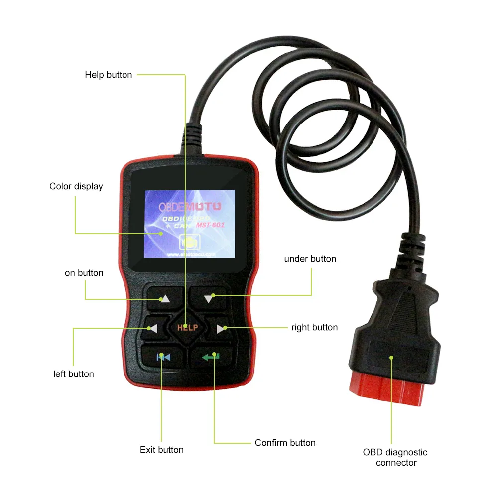 Диагностический инструмент AOSHIKE elm327 OBD для сканирования протоколов OBDII
