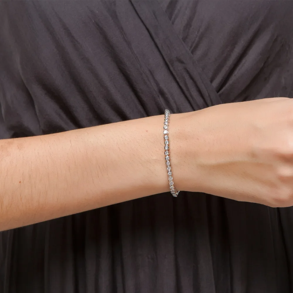 LUOTEEMMI китайский производитель женские модные круглые браслеты с фианитами