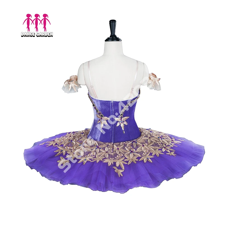 Adult Child Professional Ballet Tutus Purple Peformance Pancake Dress Romantic Stage Costumes Women B1277 | Тематическая одежда и