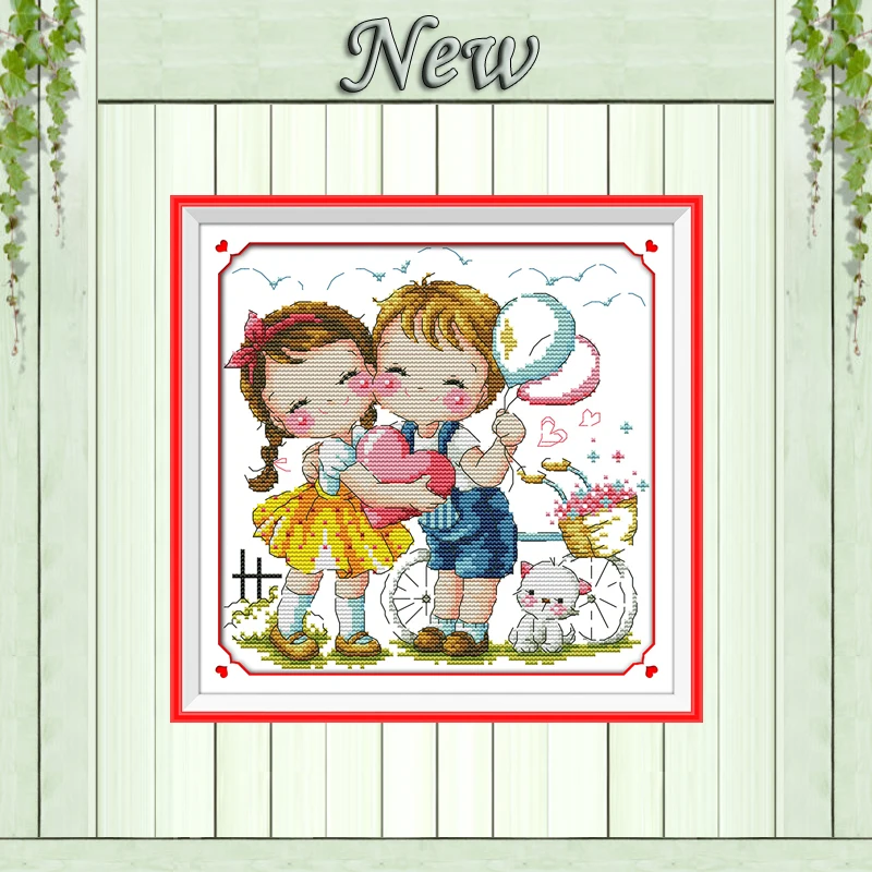 Наша любовь девушка мультфильм Настенный декор живопись Счетный напечатаны на