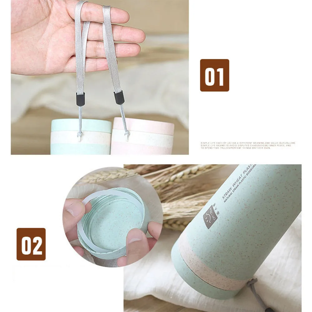 Лето 2019 Спортивная бутылка для воды рыба природа поход кухня Пшеничная солома