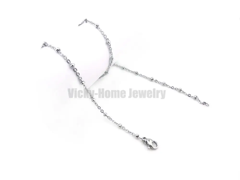 steel 56cm Серебряная фигурная цепочка с застежкой Омаров 14-24 дюймов фигурная цепочка из нержавеющей стали - Окраска металла: steel 56cm
