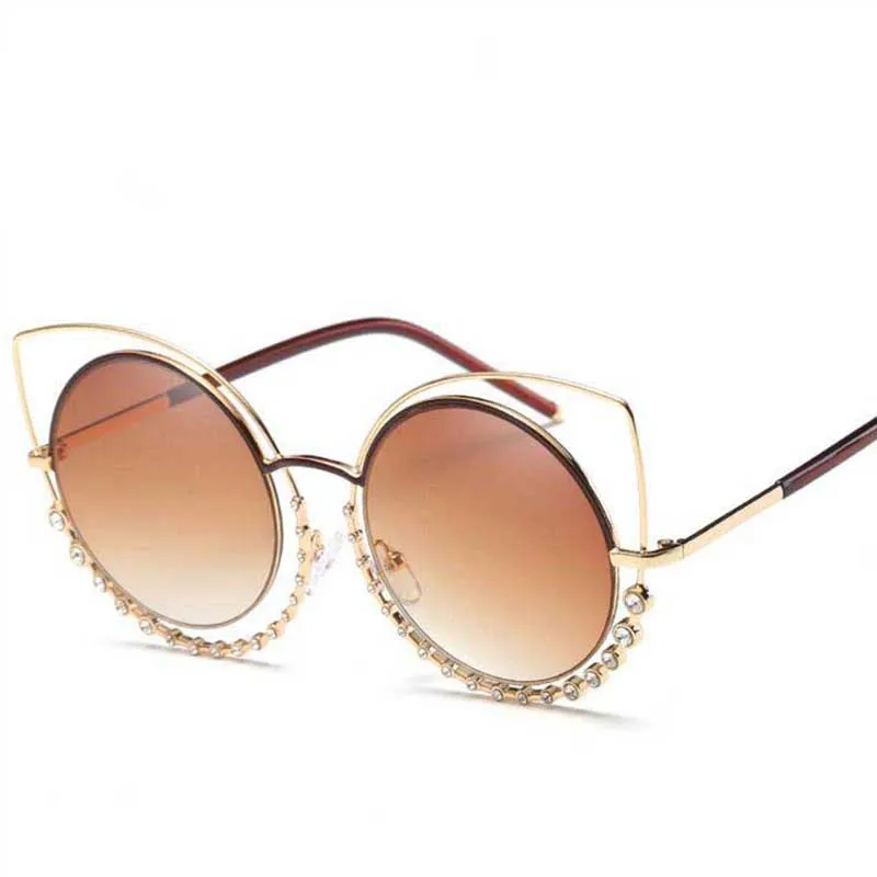 Женские солнцезащитные очки кошачий глаз с градиентными линзами | Аксессуары для