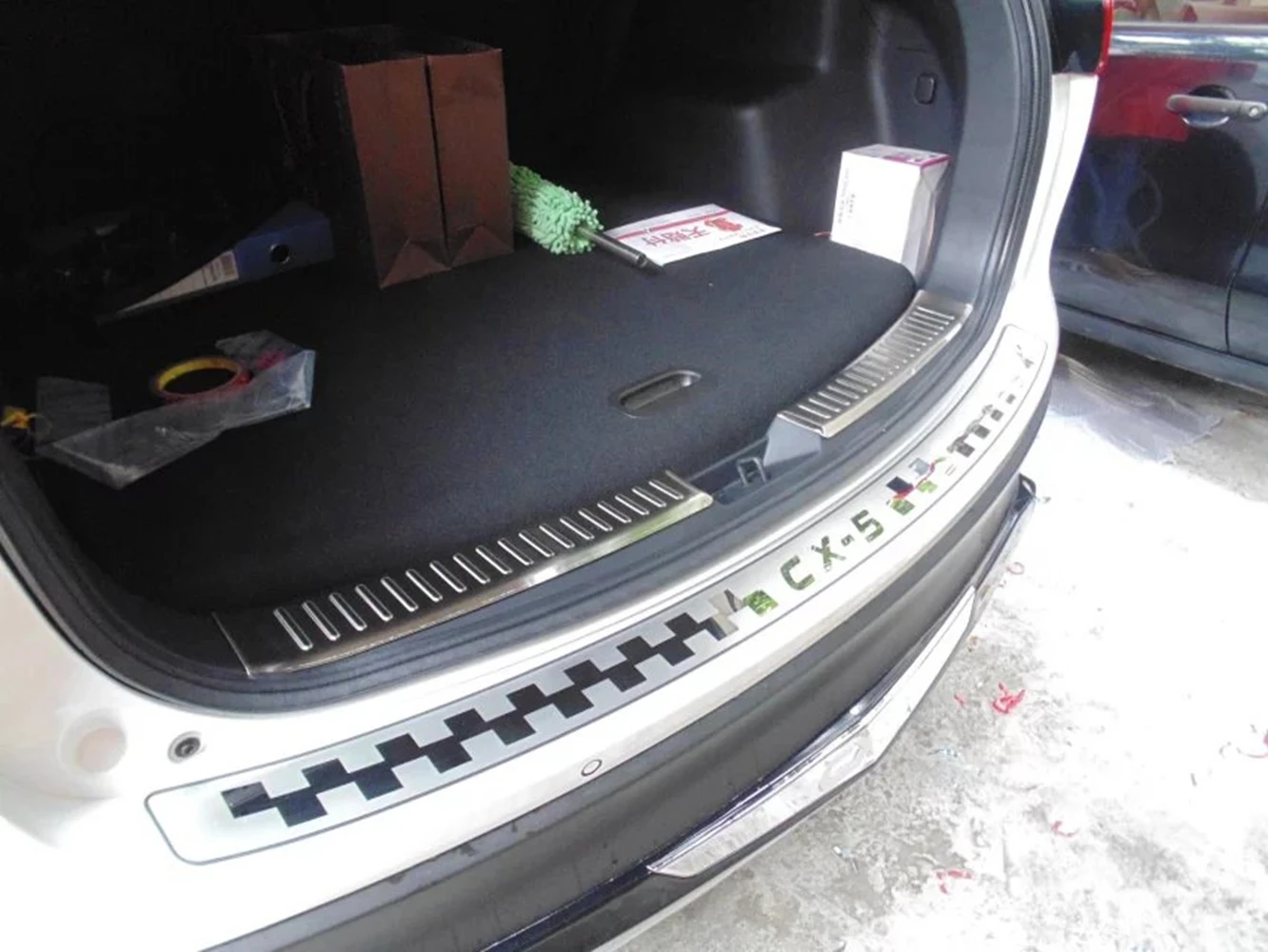 1 шт./компл. автомобильный Стайлинг защита заднего бампера протектор багажника