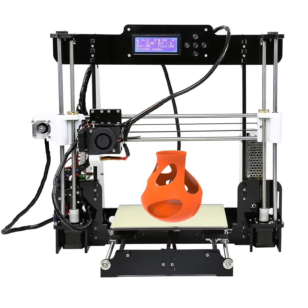Оригинальный 3D принтер Anet A8 A6 Auto с высокой точностью сборки настольный принтер Self Assembly Prusa i3 DIY Kit 3d SD Card on.