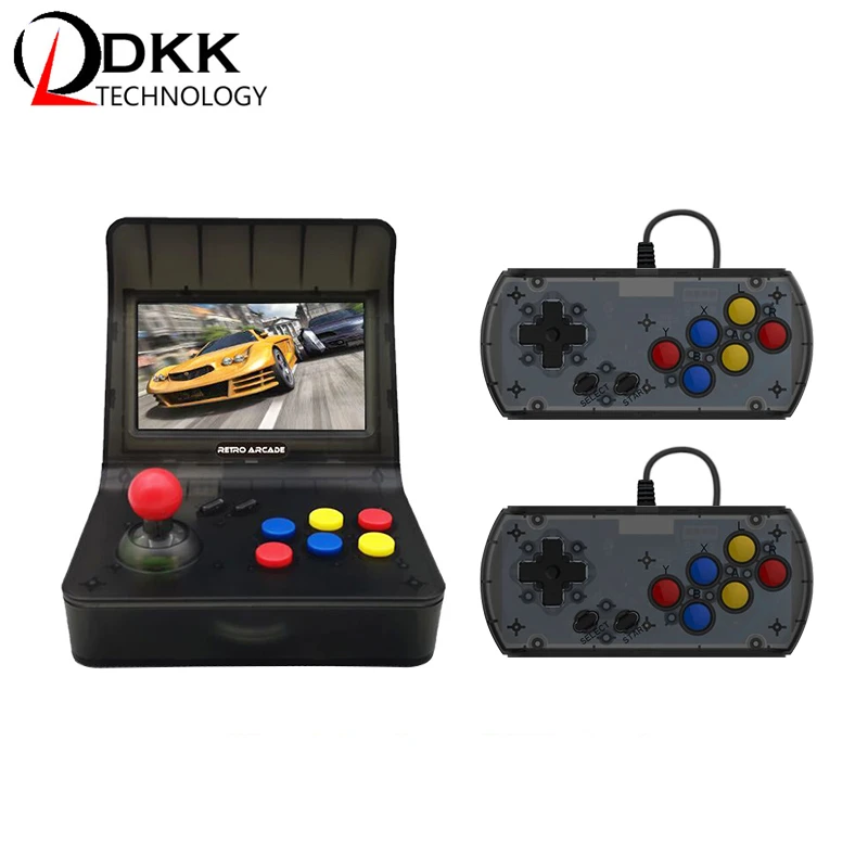 

Free Shipping 4.3 inch Arcade Video Game Machine With Two Joystick for two player 16gb preloaded 3000 free games support TV Out