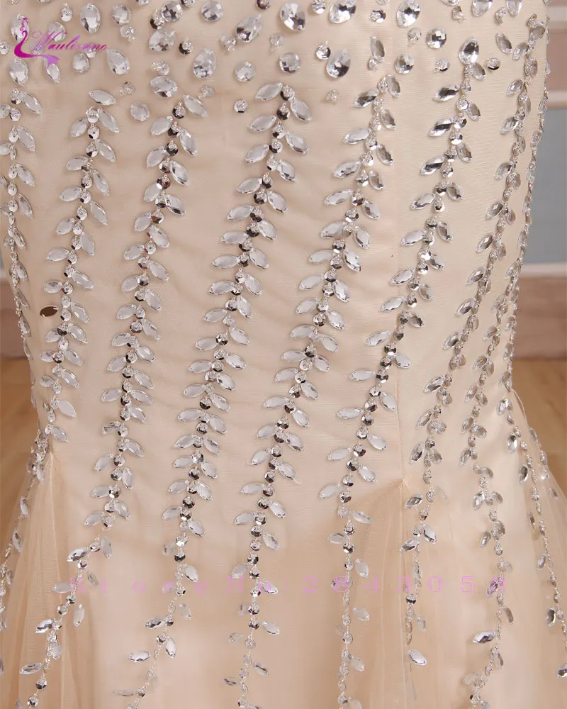 Waulizane очаровательное изящное вечернее платье с бисером и кристаллами Vestido v