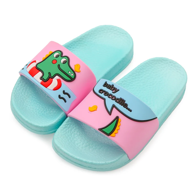 Шлепанцы для мальчиков и девочек пляжные сандалии тапочки дома ПВХ плоская