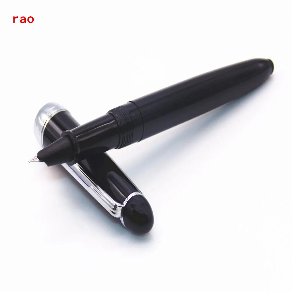 Jinhao 992, различные 12 цветов, спиральные круглые интерфейсные типы, Офисная Студенческая перьевая ручка, Новинка - Цвет: Black A