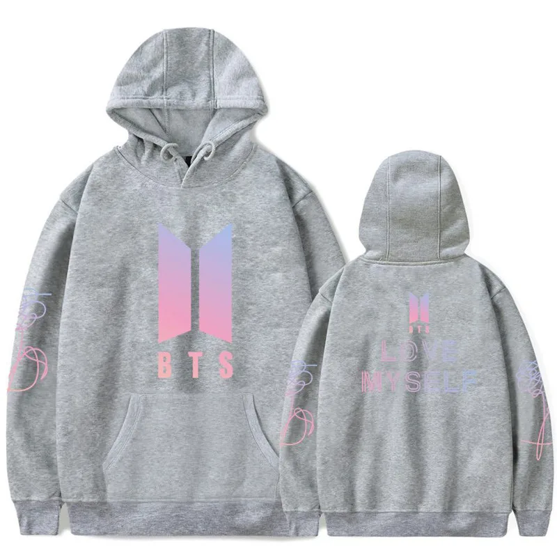 Мужской весенний и осенний хлопковый Молодежный модный свитер BTS Love Yourself Same Paragraph