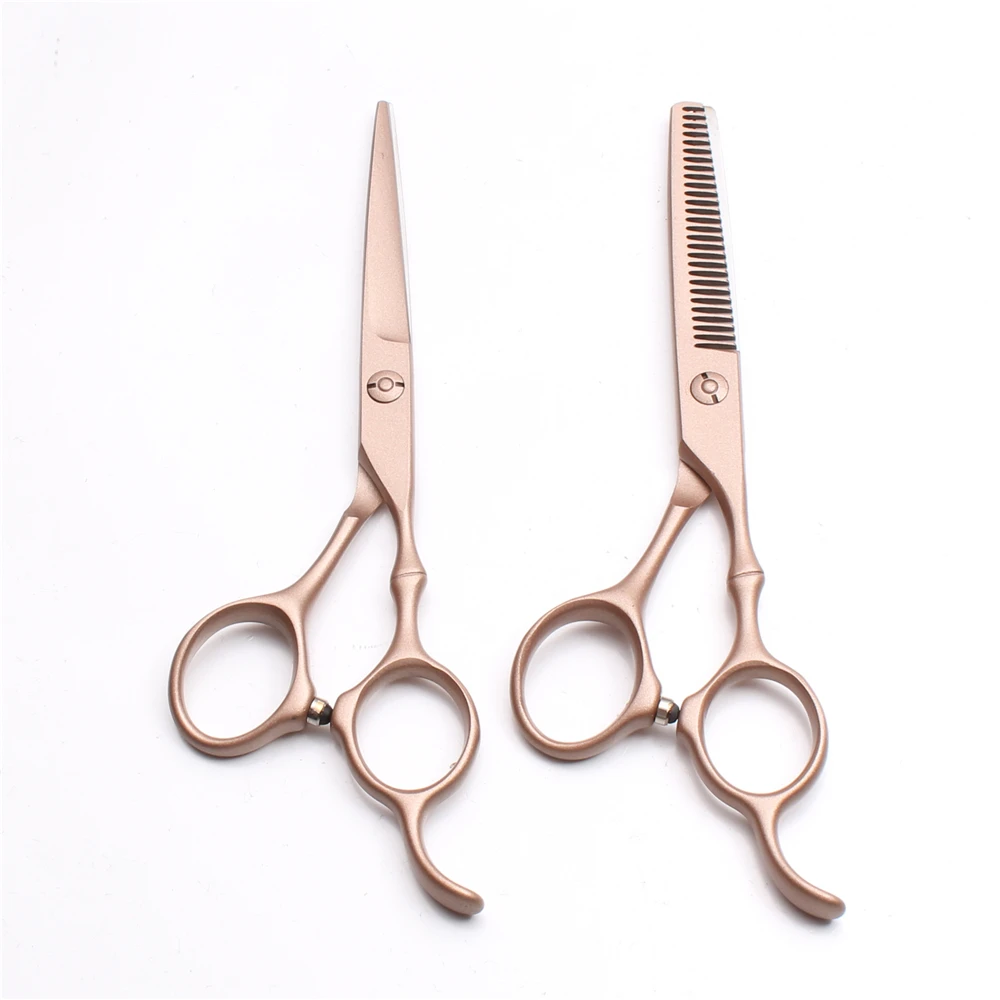 2Pc C9030 5.5'' Customized Logo Hairdressing Cutting Shears Thinning Scissors Hair Styling Tool Professional Human | Красота и