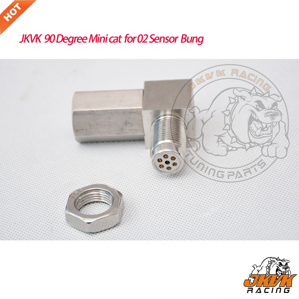JKVK Racing Mini cat для сенсора 02 bung 90 градусов|Выхлопной коллектор| |