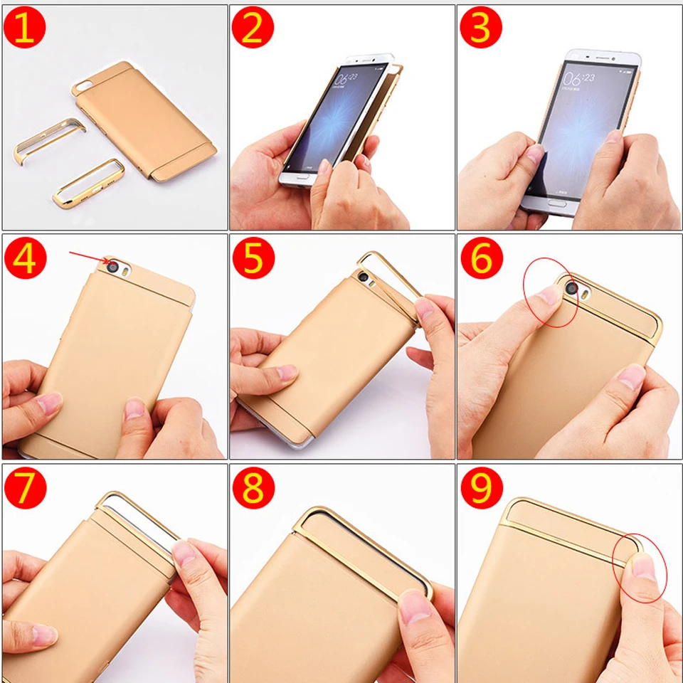 Роскошный Жесткий матовый чехол для XiaoMi RedMi 4A Note 3 3s 4 4X Huawei P8 P9 Lite 2017 Honor 6A 7X