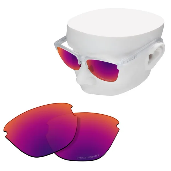 Purple Red Mirror OOWLIT Анти-Царапины Сменные линзы для-солнцезащитные очки Oakley Frogskins Lite OO9374 травления поляризованных солнцезащитных очков - Цвет линз: Purple Red Mirror