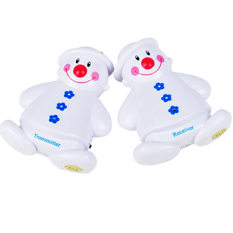 5 пара/лот Новый Снеговик прекрасный беспроводной ребенок плач детектор монитор