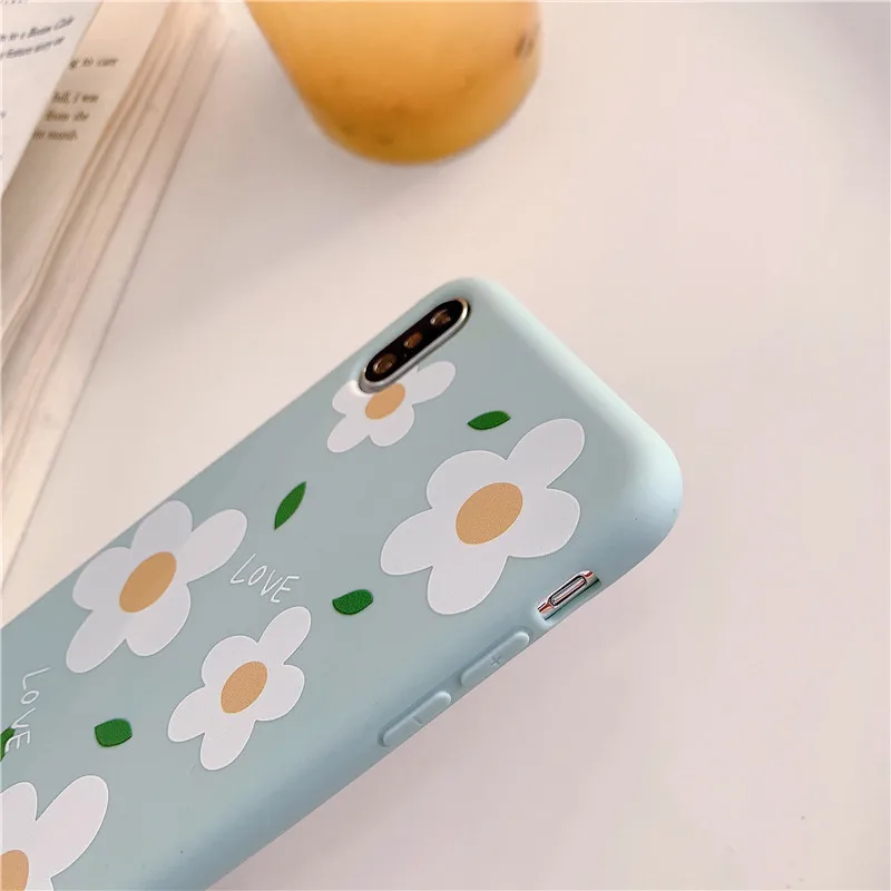 JIBAN Small Fresh Flowers Phone Cases For Huawei P20 P30 P30P Nova4 Honor 10 Mate 20pro Capa Matte Soft Shell Back Cover |