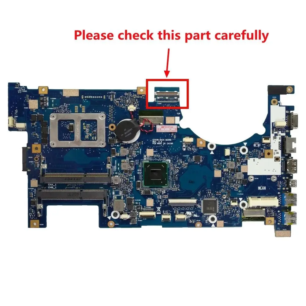 Для ASUS G75V G75VX G75VW 2D/3D HM65 DDR3 материнская плата для ноутбука протестированная работа оригинальная материнская плата Поддержка GTX660M GTX670M