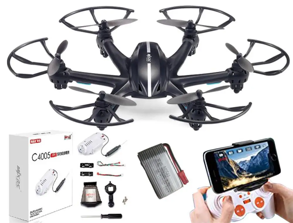 MJX X800 RC FPV системы Drone hexacopterrft БПЛА Безголовый вертолет с HD c4005 0.3mp Камера VS X300/X400/