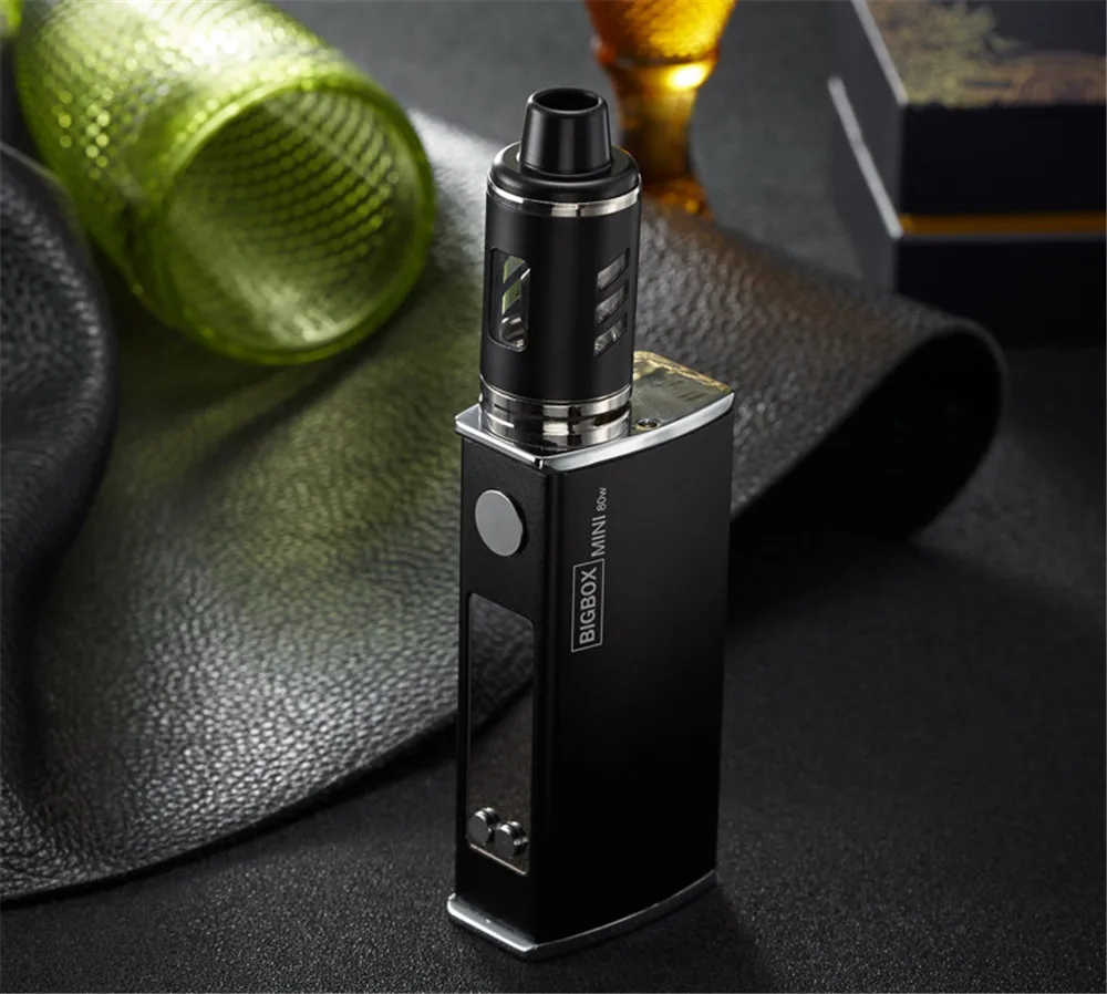 Электронная сигарета BIGBOX 80 Вт регулируемый Vape Mod Box Kit 2200 мАч батарея 3 мл бак 0.5ом распылитель катушки дыма испаритель