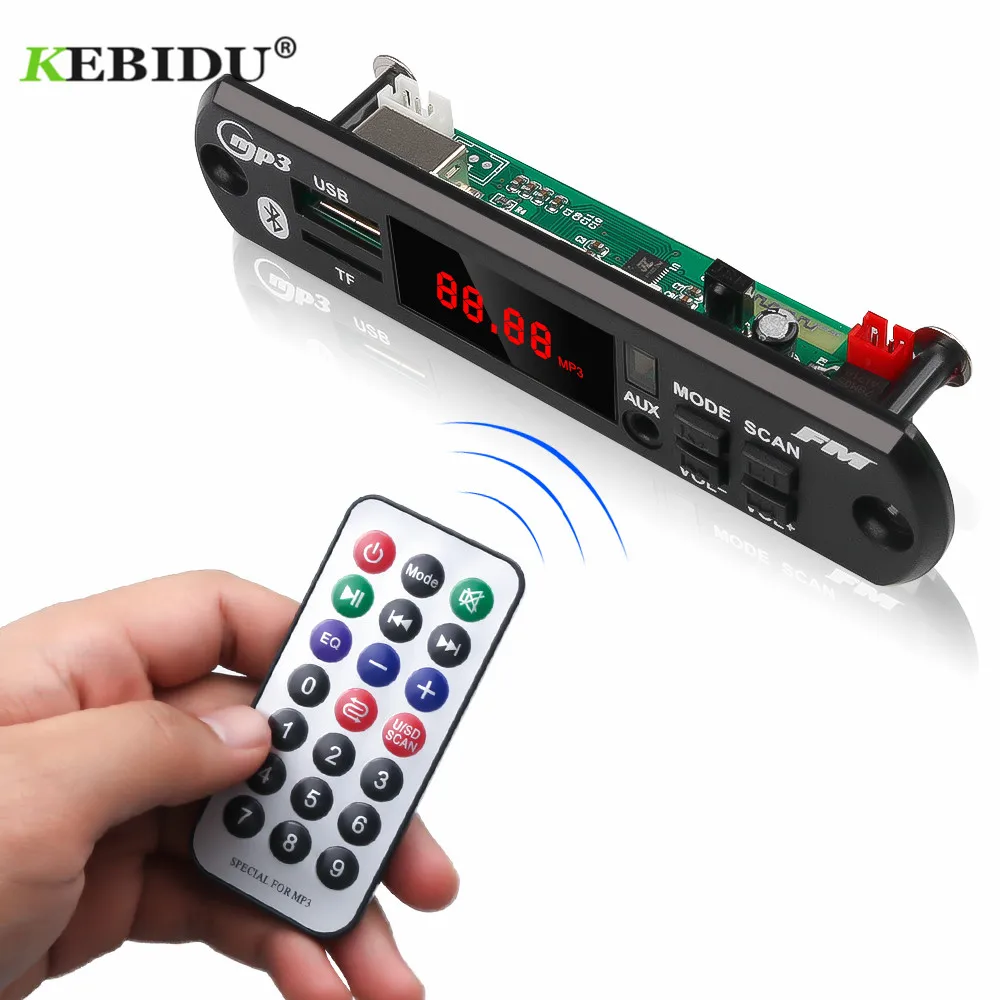 Плата декодера с цветным экраном плата Bluetooth MP3 WMA USB/SD/FM/AUX 5 В 12 аудио модуль