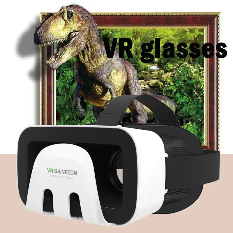 2017 Shinecon виртуальной реальности VR SC-3GB 3D коробка Google cardboard умные очки Bluetooth