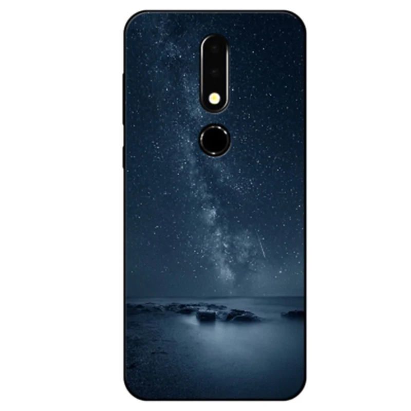 For Nokia X5 2018 Case Starry sky Soft Back Cover NokiaX5 Phone X 5 cover TA-1109 shell | Мобильные телефоны и аксессуары