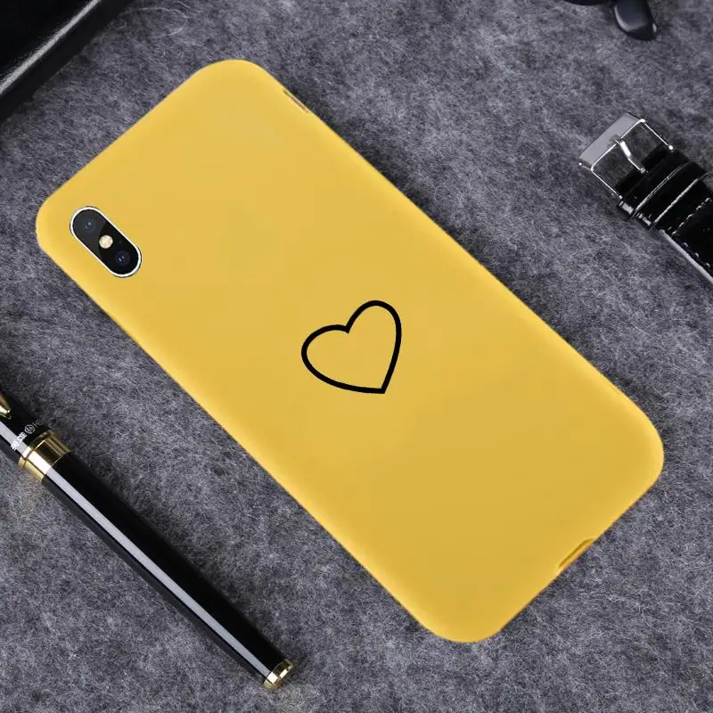 Сердце Карамельный цвет силиконовый чехол для samsung Galaxy A50 A30 A40 A10 A20 A70 M10 M20 M30 A7 A8 J6 J8 A750 A80 J4 Plus A10S