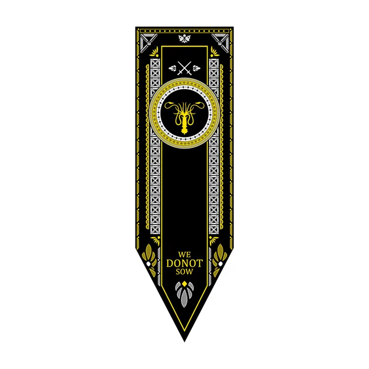 Greyjoy 45X150CM Game of Thrones Theme Fans Happy Birthday Banner Stark Flags Balloons Iron Throne Cake Topper Dragon Cupcake Adult Decoration - Цвет: Greyjoy 45X150CM