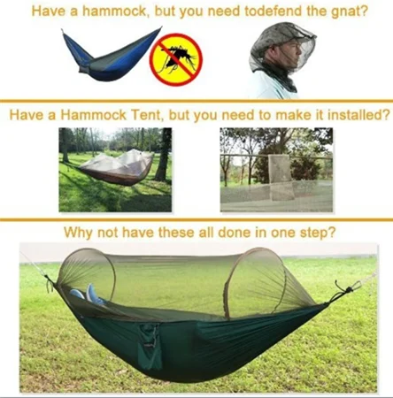 Smartlife открытый парашют автоматический открывающийся гамак портативный Кемпинг с