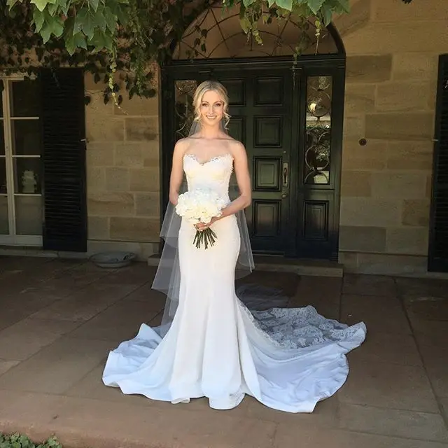 

Размера плюс Vestido de Noiva сексуальное вечернее платье из шифона русалка свадебное платье моя дорогая Китай Винтаж 2020 Кружева Аппликации с длин...