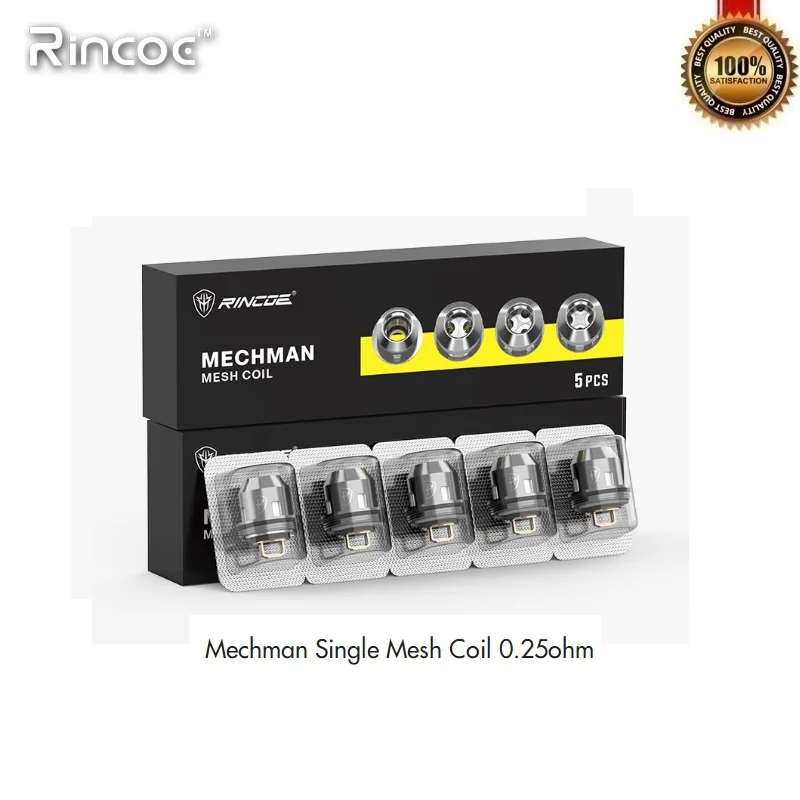 5 шт./лот оригинальные сменные катушки Rincoe Mechman одна сетка 0 25 Ом двойная 2 для