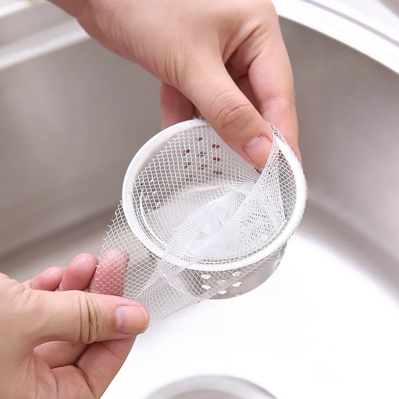 

3000pcs/lot Sink Drain Hole Trash Strainer Mesh Disposable Garbage Bag Bathroom Kitchen Waste Bin Filter