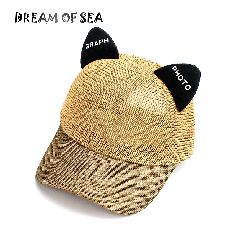 Кружева кошачьи уши Snapback Hat Для мужчин женщин фотография слова Бейсболки