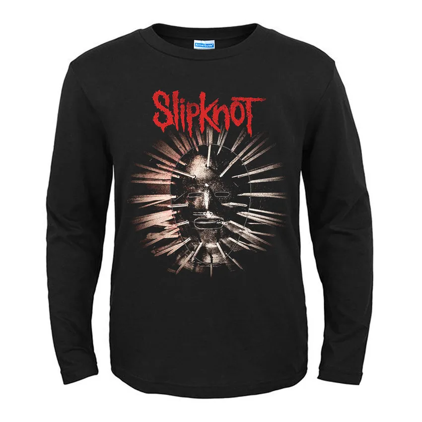 31 конструкции Америке группы Slipknot рок черный футболка бренд полный рубашка с длинным рукавом тяжелых металлов хлопка camiseta панк-рокер уличная