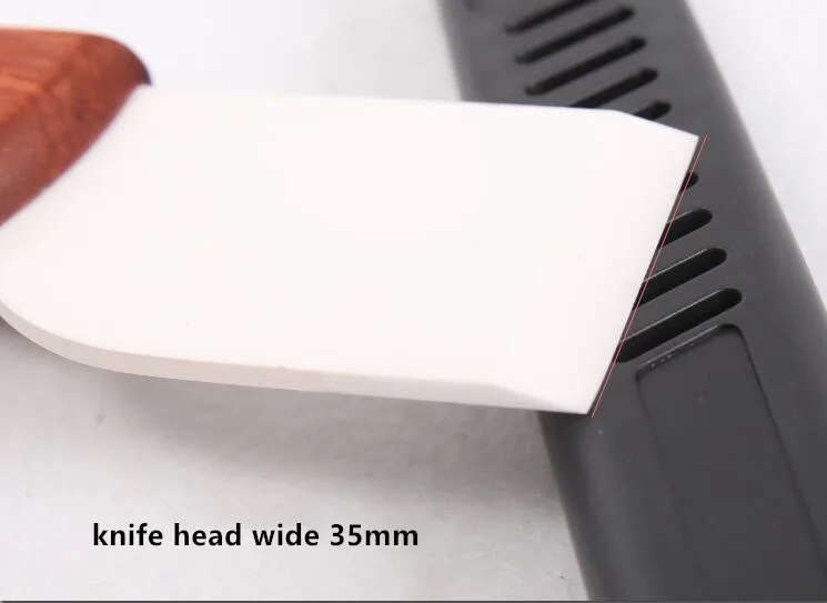Нож из воловьей кожи для резки по краям инструмент ручной работы керамический