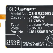 Cameron Sino 3100 мАч аккумулятор LIS1558ERPC для Sony Ericsson D6616 D6633 L55T M55w Pegasus Maki SO
