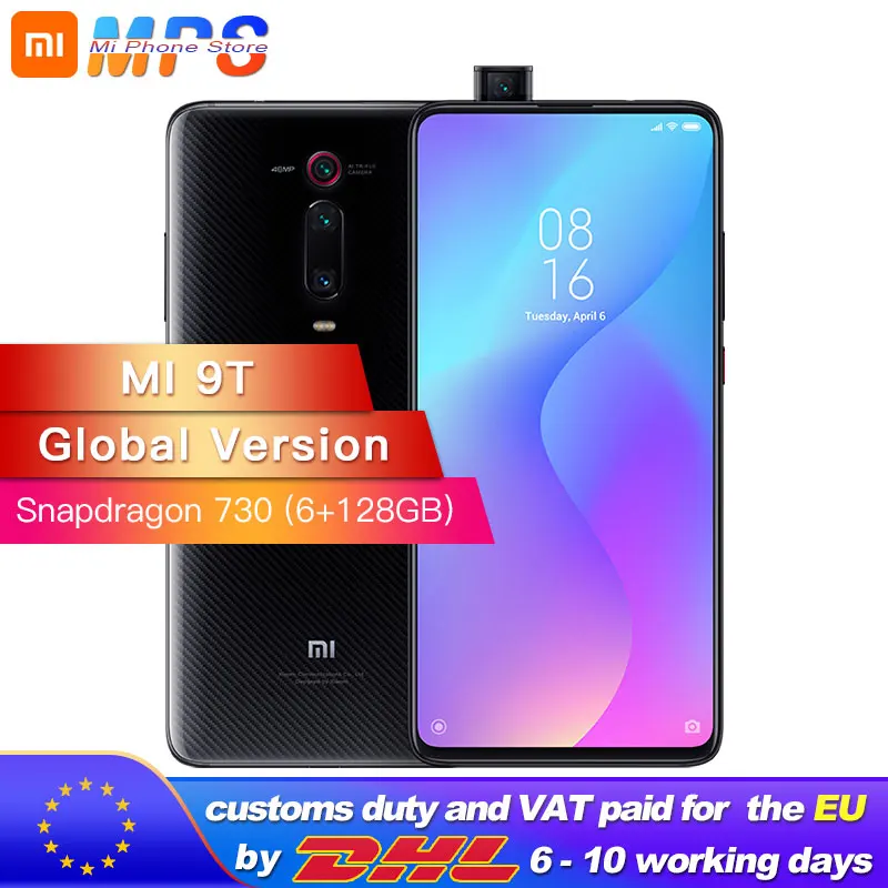 Глобальная версия Xiaomi mi 9T (красный K20) 6GB 128GB Смартфон Snapdragon 730 48MP камера заднего