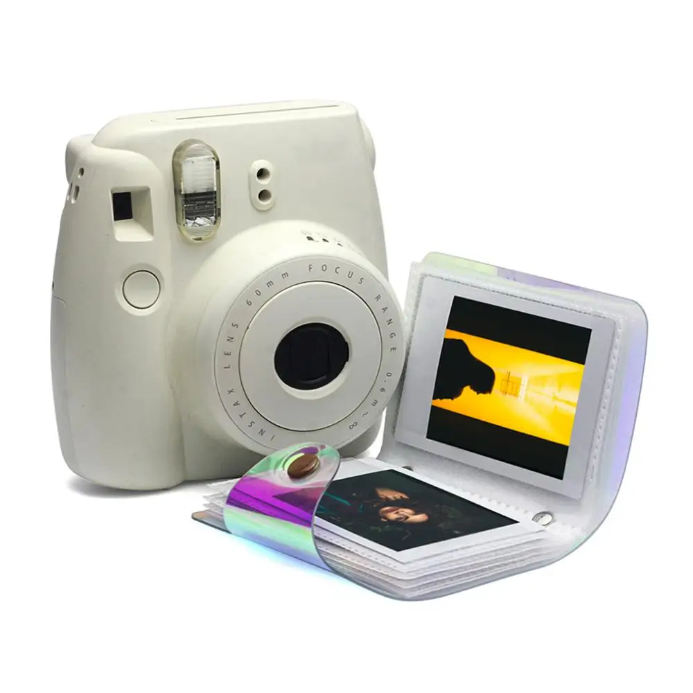 Кошелек лазерный 20 карманов 3-дюймовый мини фотоальбом для Fujifilm Instax Mini 9 8 90 + 7s