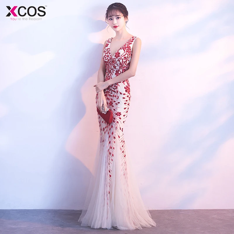 2018 платье для выпускного вечера es Robe De Soiree черное красное настоящая фотография v