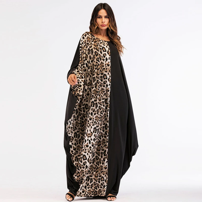 Женское платье для Ближнего Востока Abaya мусульманское с рукавом летучая мышь