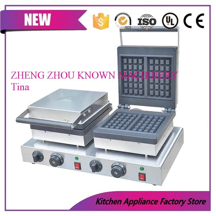 

Square Waffle Machine Non-stick Plate Snack Food Machine Electric Square Waffle Crispy Machine